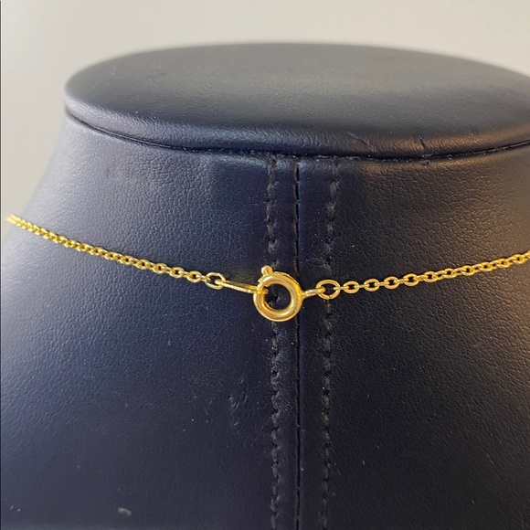 Gold Tone music Treble Clef Pendant Necklace - Picture 2 of 4